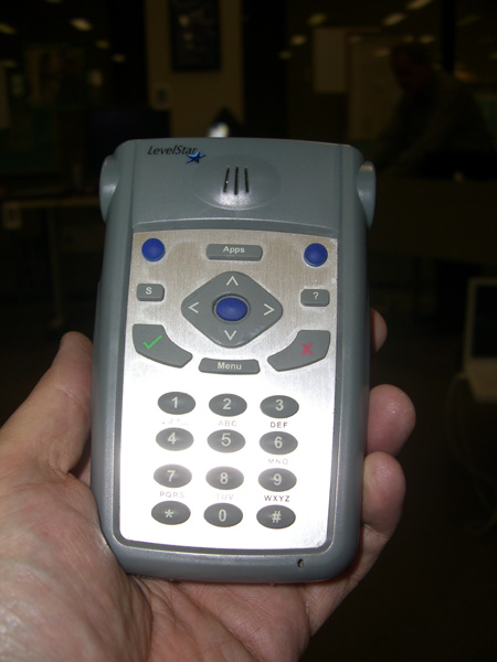 ICON PDA is a device that allows individulas with visual issues to listen to the web, podcasts, etc.